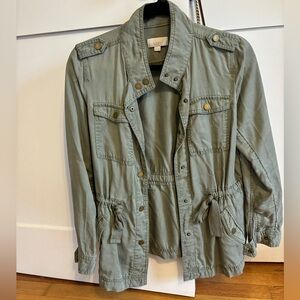 Loft Women’s Green Utility Jacket Size XS Petite